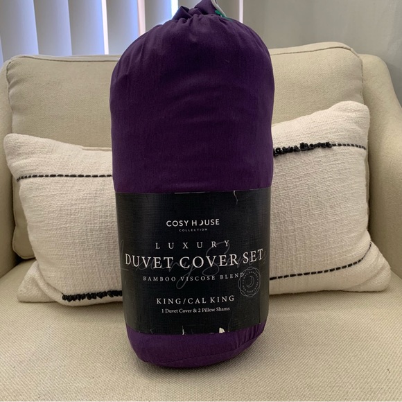 cosy house Other - New $145 Luxury Duvet Cover Set
Bamboo Viscose Blend in Purple